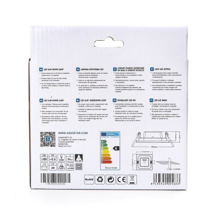 Aigostar - LED Podhledové svítidlo ULTRATHIN LED/6W/230V 6000K bílá