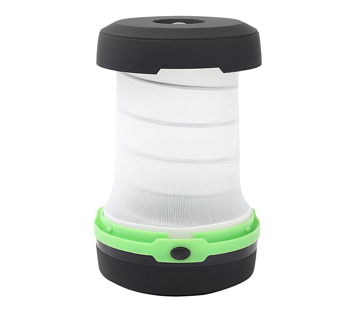 Aigostar Aigostar - LED Přenosná skládací lampa LED/1,4W/3xAA černá/zelená AI0156