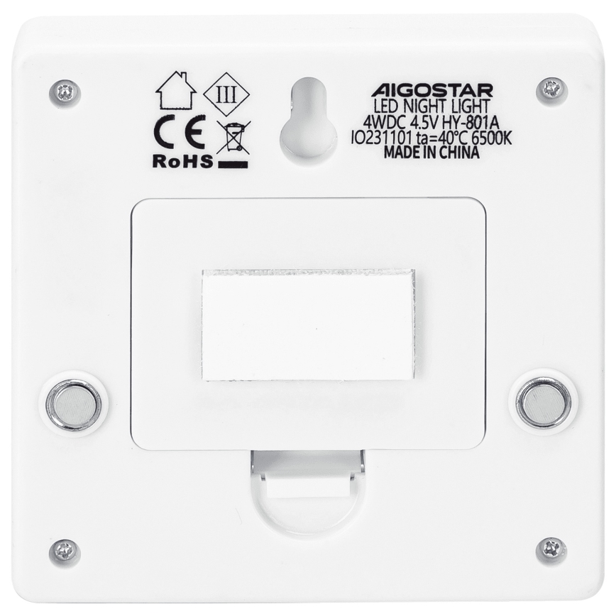 Aigostar - LED Přenosné noční svítidlo LED/3xAAA 6500K