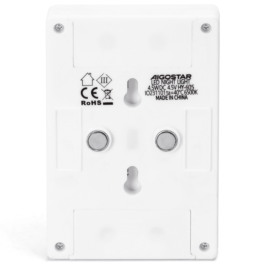Aigostar - LED Přenosné noční svítidlo LED/3xAAA 6500K