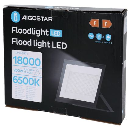 Aigostar - LED Reflektor LED/200W/230V 6500K IP65 černá
