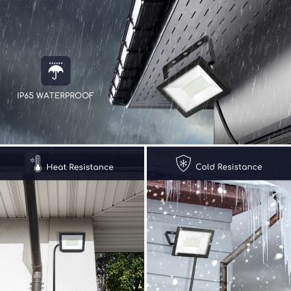 Aigostar - LED Reflektor LED/50W/230V 6400K IP65 černá