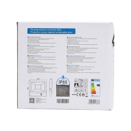 Aigostar - LED Reflektor LED/50W/230V 6400K IP65 černá