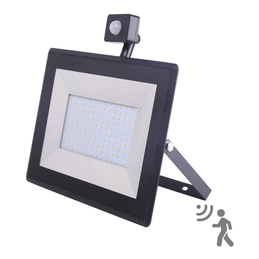 Aigostar - LED Reflektor se senzorem LED/100W/230V IP65 černá