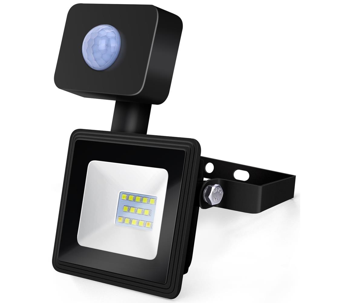 Aigostar B.V. Aigostar - LED Reflektor se senzorem LED/10W/230V 6400K IP65 černá AI0576