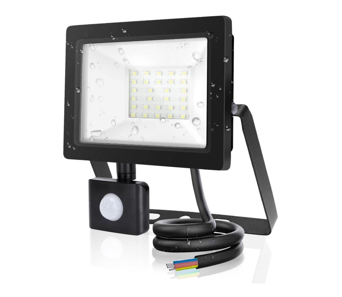 Aigostar Aigostar - LED Reflektor se senzorem LED/20W/230V 6400K IP65 černá AI0326