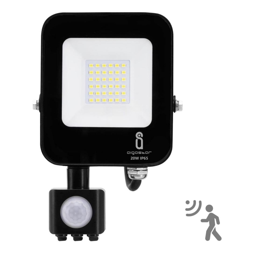 Aigostar - LED Reflektor se senzorem LED/20W/230V 6500K IP65