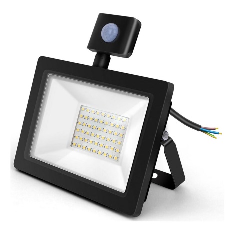 Aigostar - LED Reflektor se senzorem LED/30W/230V 4000K IP65 černá