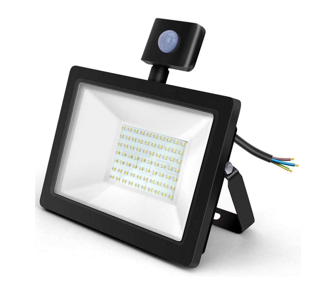 Aigostar Aigostar - LED Reflektor se senzorem LED/50W/230V 4000K IP65 černá AI0332