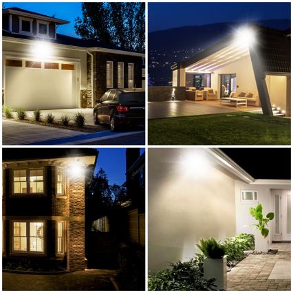 Aigostar - LED Reflektor se senzorem LED/50W/230V 4000K IP65 černá