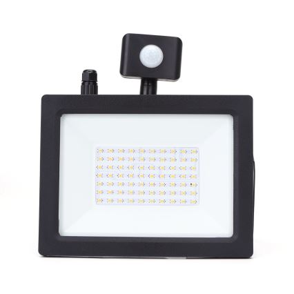 Aigostar - LED Reflektor se senzorem LED/50W/230V 4000K IP65 černá