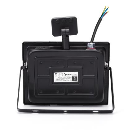 Aigostar - LED Reflektor se senzorem LED/50W/230V 4000K IP65 černá