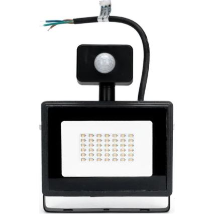 Aigostar - LED Reflektor se senzorem LED/50W/230V 4000K IP65 černá