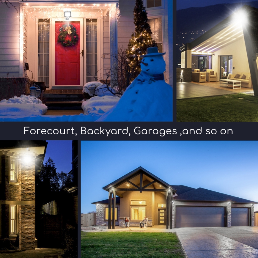 Aigostar - LED Reflektor se senzorem LED/50W/230V 6400K IP65 černá