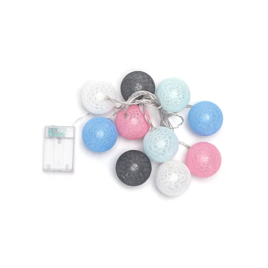 Aigostar - LED  řetěz 10xLED/3xAA 2m teplá bílá