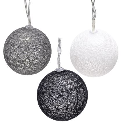 Aigostar - LED  řetěz 10xLED/3xAA 2m teplá bílá