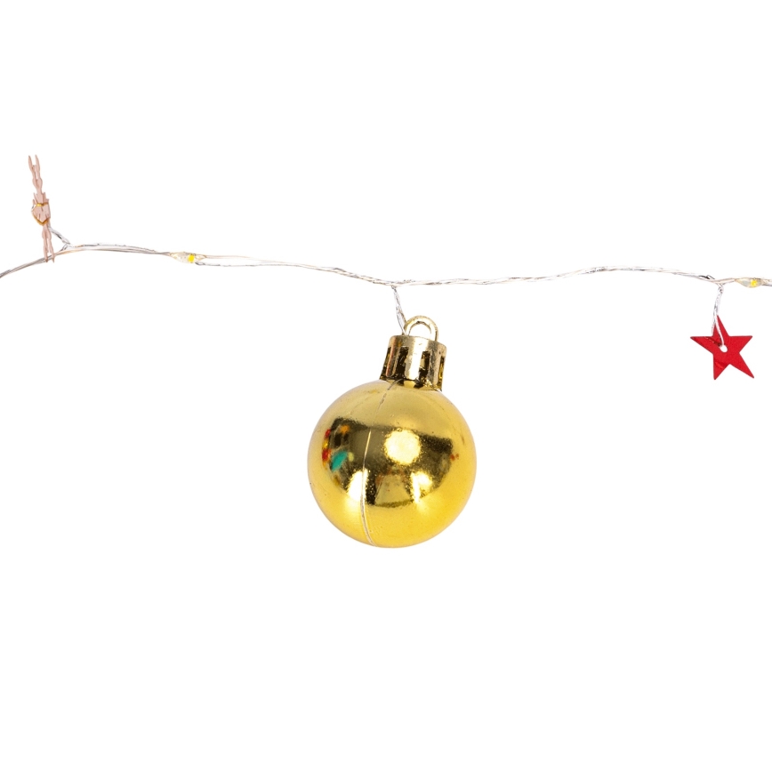 Aigostar - LED  řetěz 20xLED/3xAA 2m teplá bílá