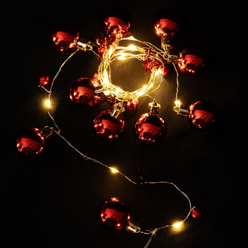 Aigostar - LED  řetěz 20xLED/3xAA 2m teplá bílá