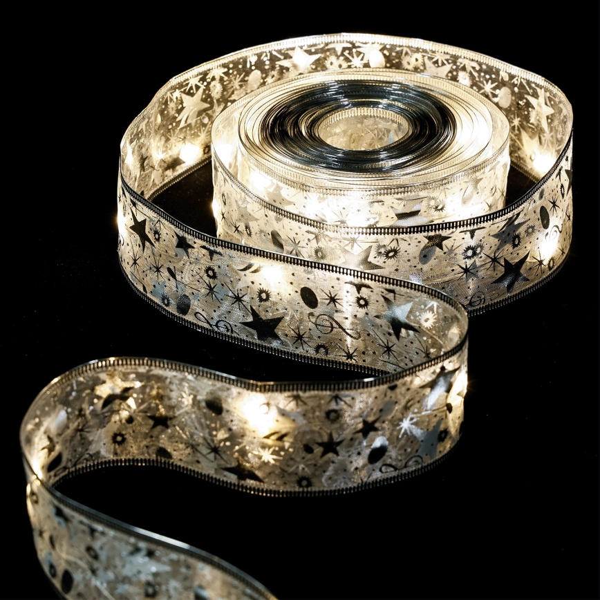 Aigostar - LED  řetěz 20xLED/3xAA 2 m teplá bílá stříbrná