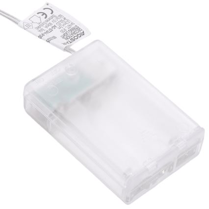 Aigostar - LED  řetěz 20xLED/3xAA 2 m teplá bílá stříbrná