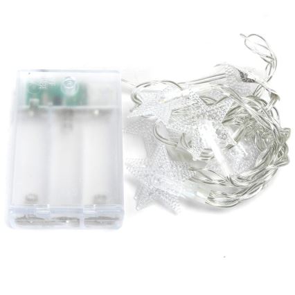 Aigostar - LED  řetěz 20xLED/3xAA 3,3m hvězdy