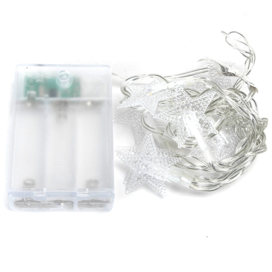 Aigostar - LED  řetěz 20xLED/3xAA 3,3m hvězdy