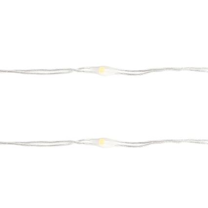 Aigostar - LED  řetěz 50xLED/3xAA 5,3m teplá bílá
