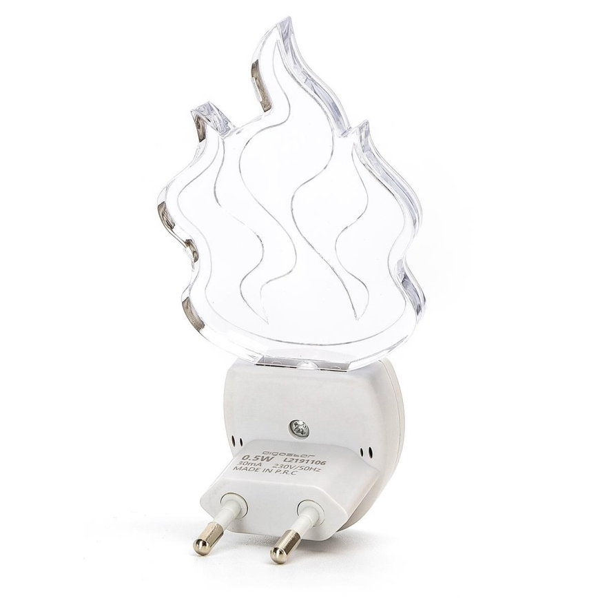 Aigostar - LED RGB Noční světlo se senzorem LED/0,5W/230V plamen
