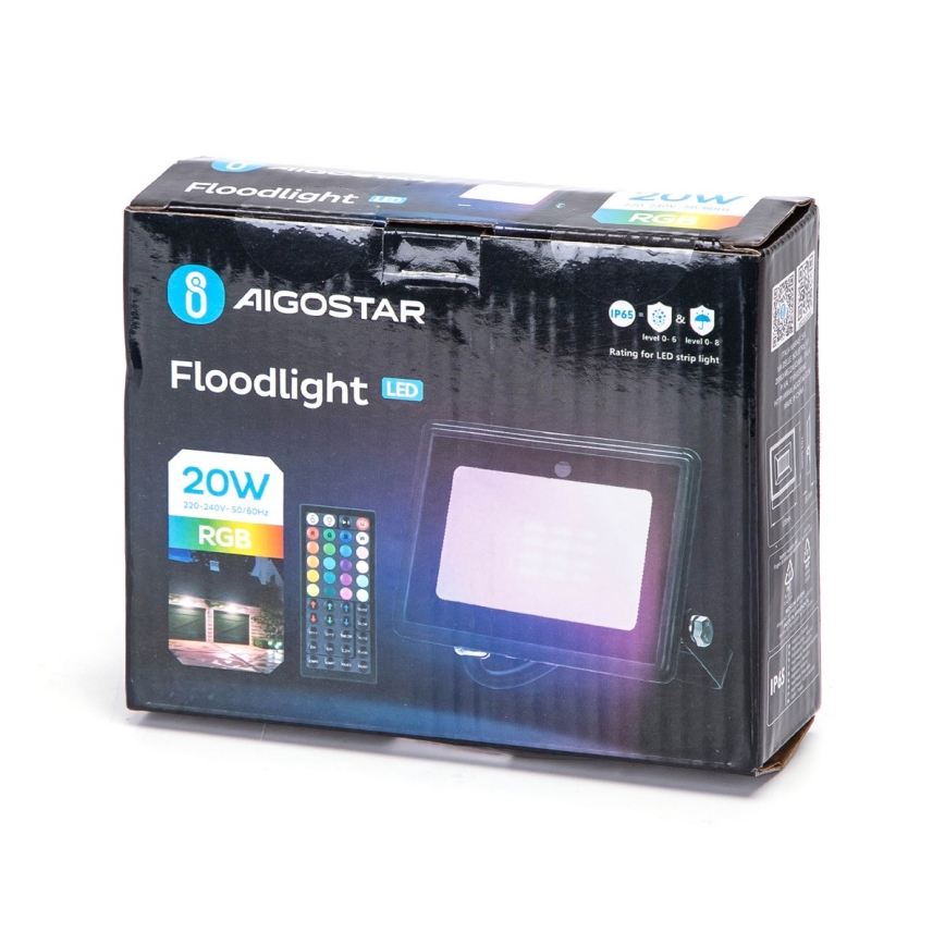 Aigostar - LED RGB Reflektor LED/20W/230V IP65 + dálkové ovládání