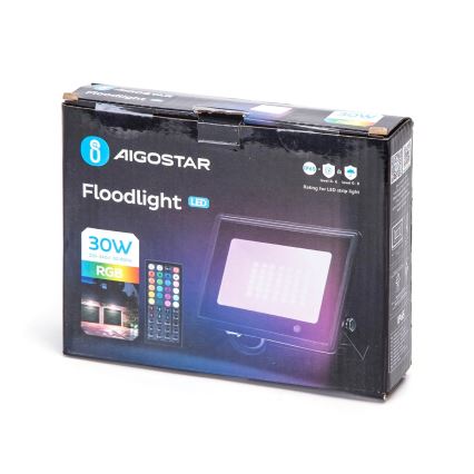 Aigostar - LED RGB Reflektor LED/30W/230V IP65 + dálkové ovládání