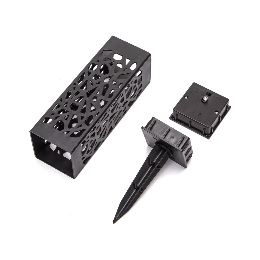 Aigostar - LED RGB Solární lampa LED/0,006W/1,2V 28,5cm černá  IP44 100 mAh