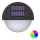 Aigostar - LED RGB Solární nástěnné svítidlo LED/1W/1,2V černá IP44 200 mAh