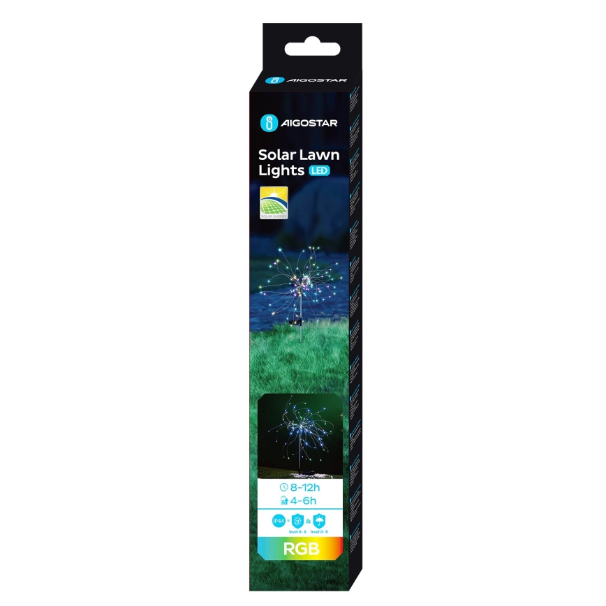 Aigostar - LED RGB Solární svítidlo LED/0,03W/1,2V IP44