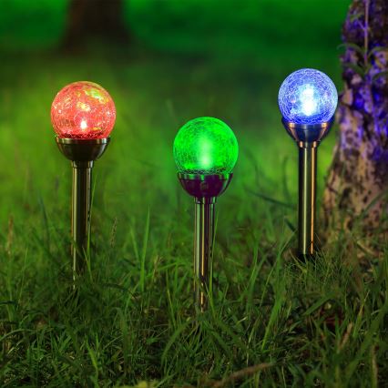 Aigostar - LED RGB Solární svítidlo LED/0,08W/2V IP44 200 mAh