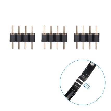 Aigostar - LED RGB Chytrý stmívatelný pásek 4x0,5m LED/4,5W/5V Wi-Fi + dálkové ovládání