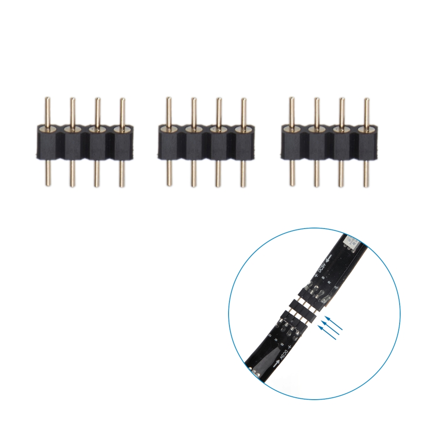 Aigostar - LED RGB Chytrý stmívatelný pásek 4x0,5m LED/4,5W/5V Wi-Fi + dálkové ovládání