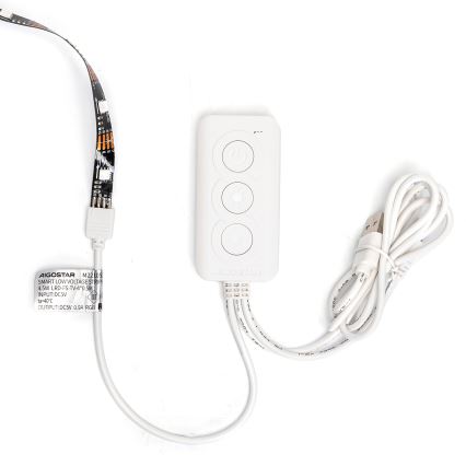 Aigostar - LED RGB Chytrý stmívatelný pásek 4x0,5m LED/4,5W/5V Wi-Fi + dálkové ovládání