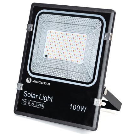 Aigostar - LED RGB Stmívatelný solární reflektor LED/100W/3,2V IP66 + dálkové ovládání