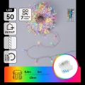 Aigostar - LED RGB Venkovní vánoční řetěz 50xLED/7 funkcí 4xAA 5,3m IP44 multicolor + dálkové ovládání