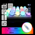 Aigostar - LED RGBIC Dekorační řetěz 25xLED/5W/USB 10 m multicolor