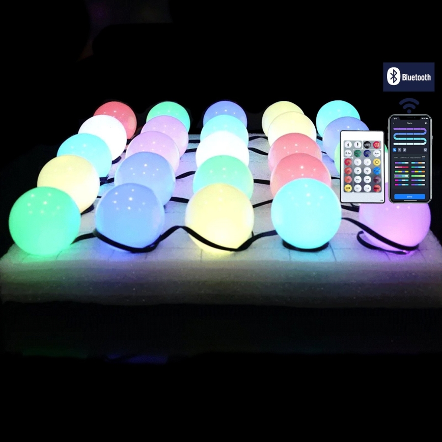 Aigostar - LED RGBIC Dekorační řetěz 25xLED/5W/USB 5 m multicolor