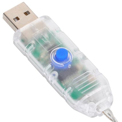 Aigostar - LED RGBIC Dekorační řetěz 25xLED/5W/USB 5 m multicolor