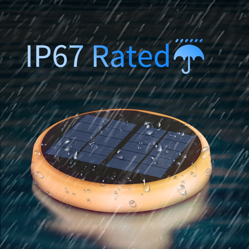 Aigostar - LED RGBIC Solární svítidlo LED/0,6W/3,7V IP65