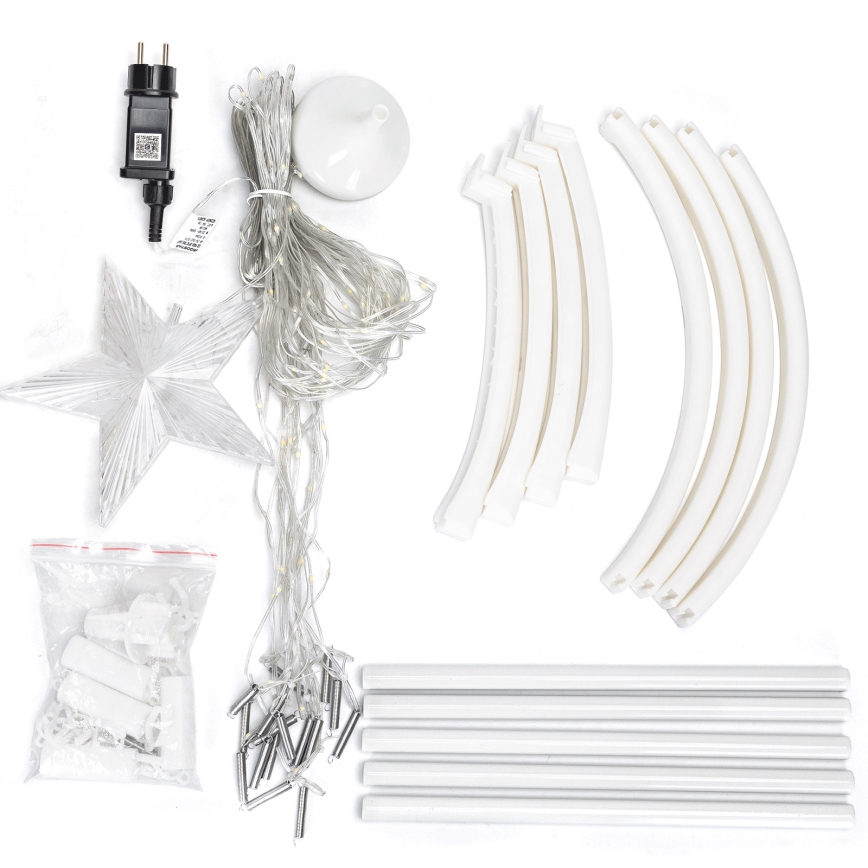 Aigostar - LED RGBICW Venkovní vánoční dekorace 165xLED/230V 1,8m IP44 + dálkové ovládání