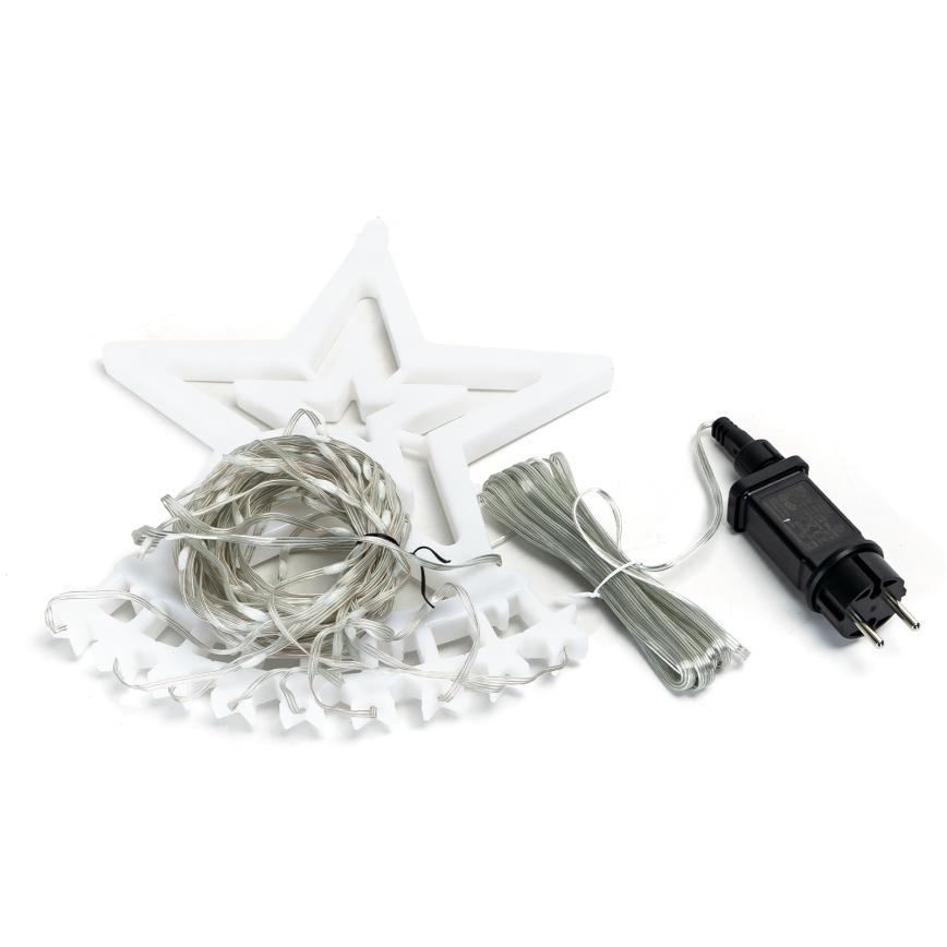 Aigostar - LED RGBICW Venkovní vánoční dekorace 250xLED/230V 2,5m IP44 + dálkové ovládání
