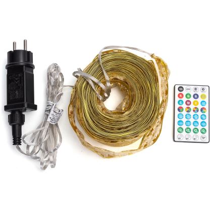 Aigostar - LED RGBICW Chytrý venkovní vánoční řetěz MESH 100xLED 10 m IP44 + dálkové ovládání