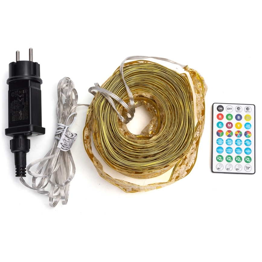 Aigostar - LED RGBICW Chytrý venkovní vánoční řetěz MESH 100xLED 10 m IP44 + dálkové ovládání