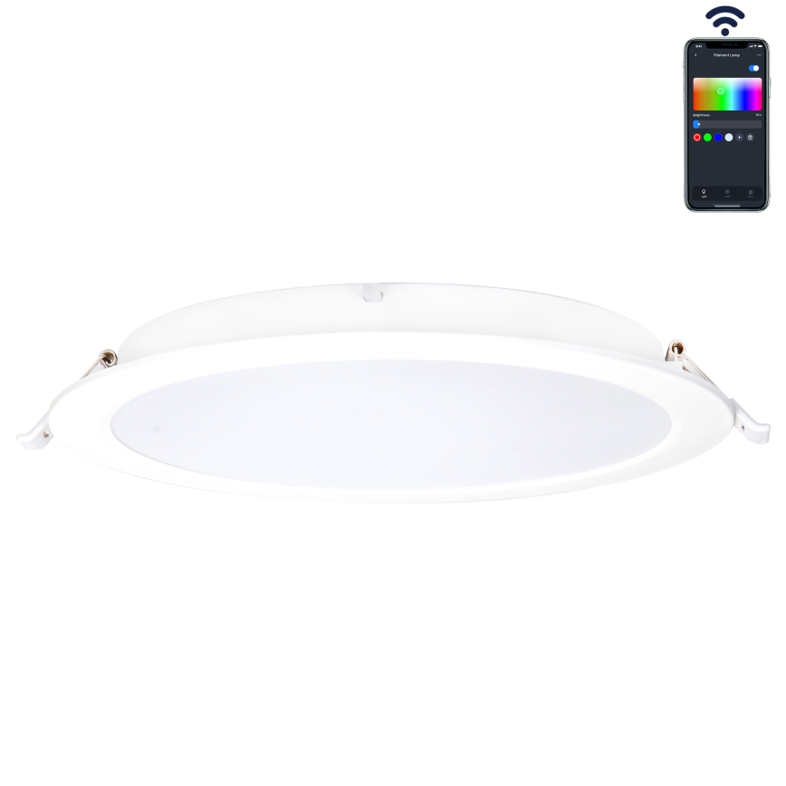 Aigostar - LED RGBW Stmívatelné koupelnové podhledové svítidlo MESH Smart LED/18W/230V 2700-6500K IP44