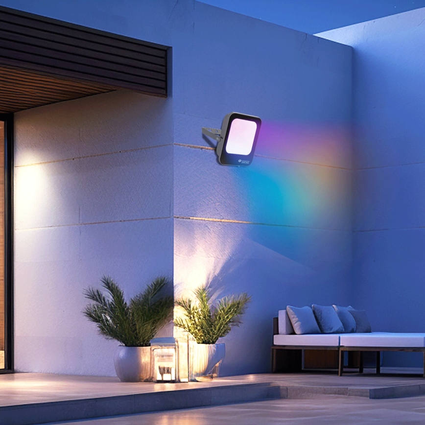 Aigostar - LED RGBW Stmívatelný reflektor MESH Smart LED/20W/230V 6500K IP65 + dálkové ovládání