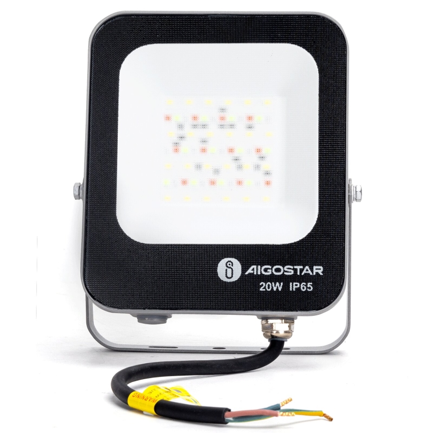 Aigostar - LED RGBW Stmívatelný reflektor MESH Smart LED/20W/230V 6500K IP65 + dálkové ovládání